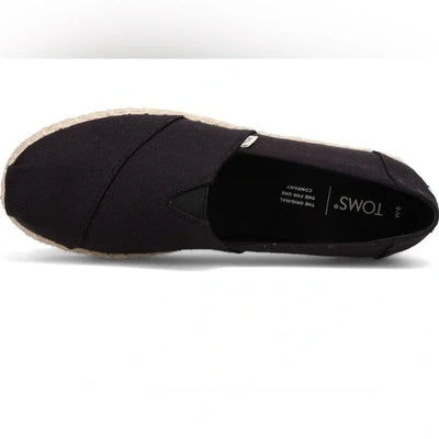 Toms Women Alpargata Rope Shoe in Black