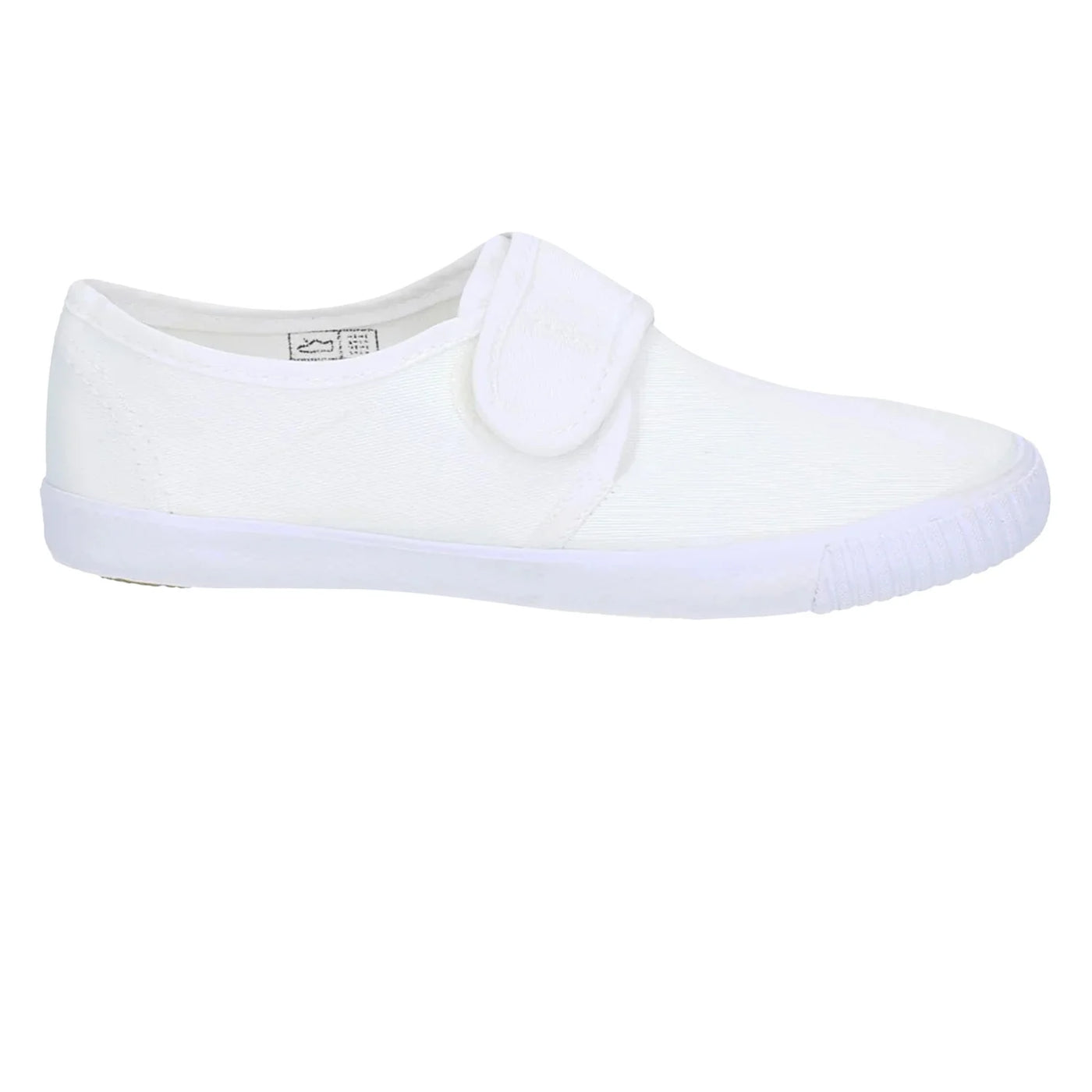 Mirak Velcro Strap Plimsolls - White