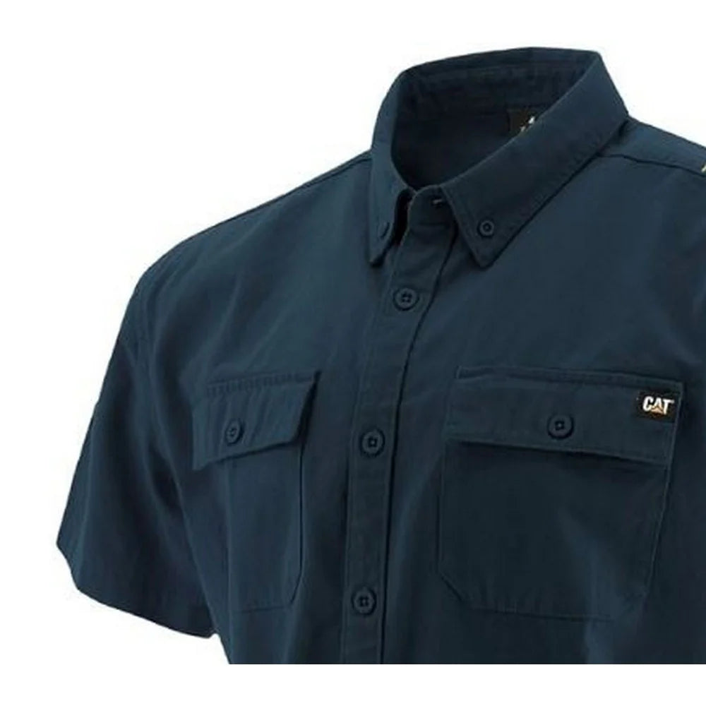 Caterpillar Button Down Flex Ripstop Long Sleeve Shirt