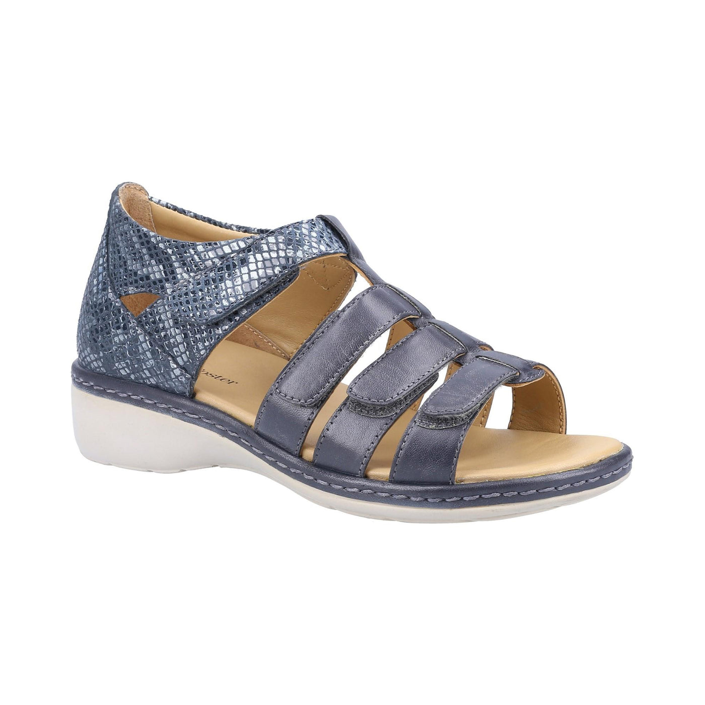 Fleet & Foster Ladies Julie Leather Touch Fastening Sandals