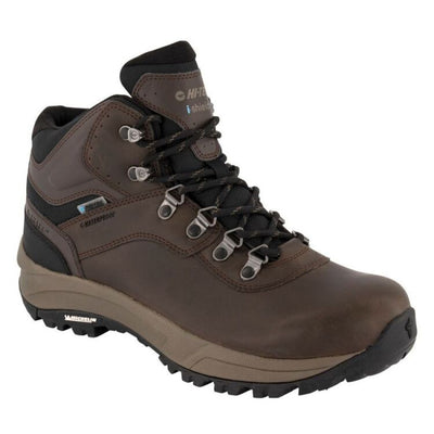 Hi-Tec Altitude Ozark Trail Men's Leather Brown Hiking Rubber Sole Boot