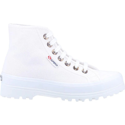 Superga  Alpina Resin Eyelets Converse Pro Blaze Heel Hi Top White Boots