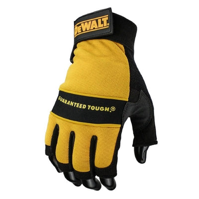 Dewalt Tough Fingerless Performance Glove - Black/Yellow