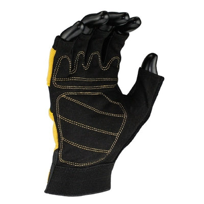 Dewalt Tough Fingerless Performance Glove - Black/Yellow