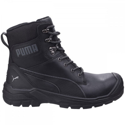 Puma Men's Conquest Black Leather Safety Boots