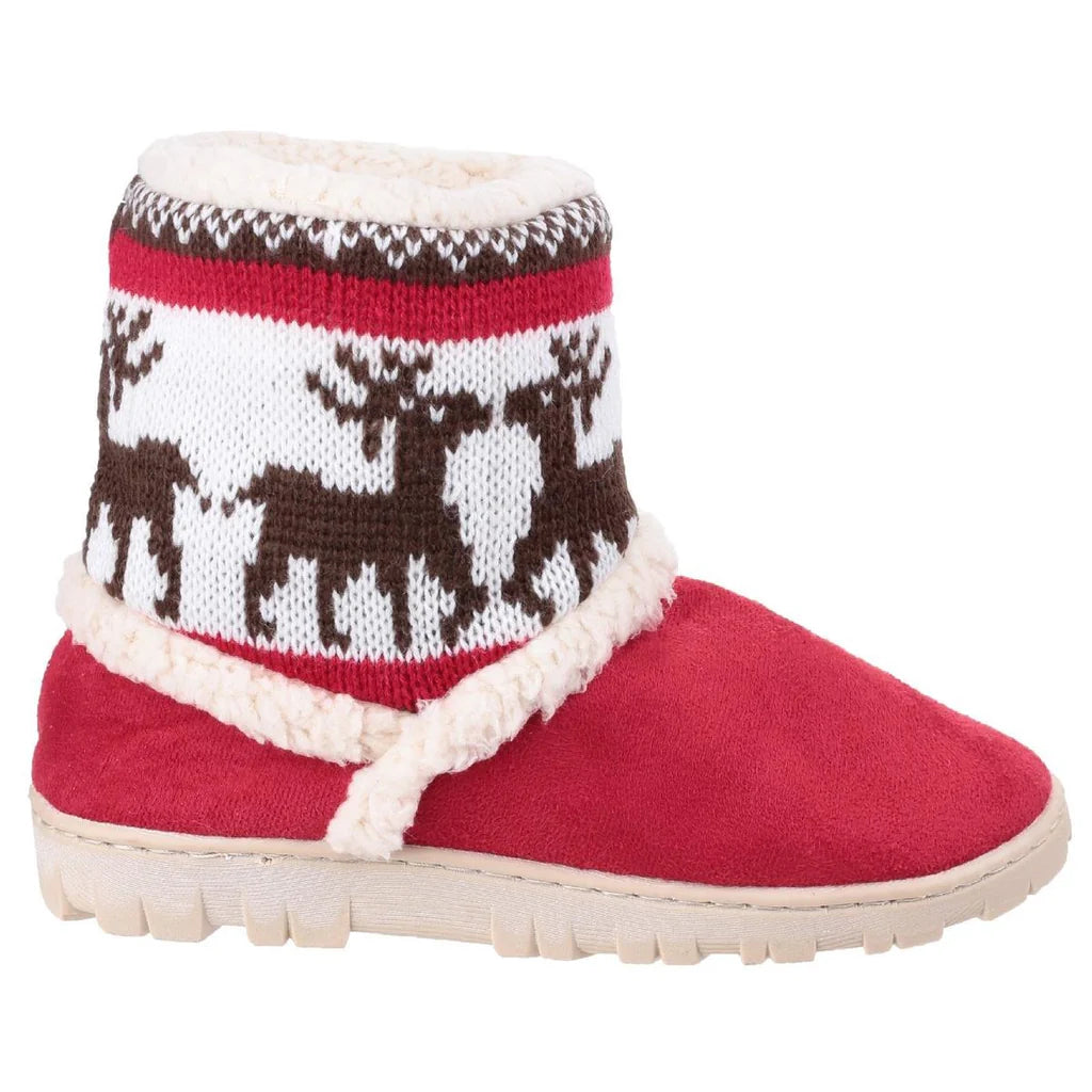 Mirak Denmark Faux Fur Lined Kids Suitable Loose Boot Slippers