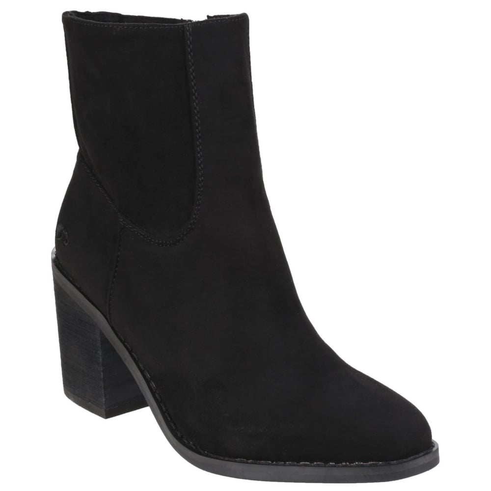 Rocket Dog Black Dannis Women's Zip Up Ankle Heel Boot