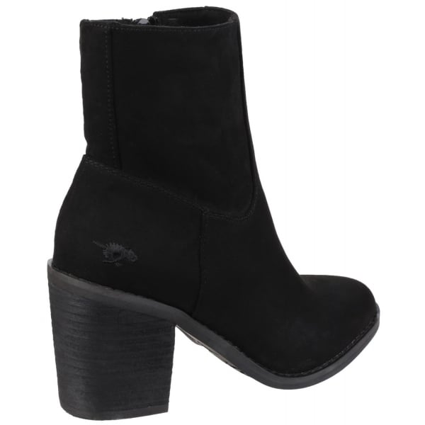 Rocket Dog Black Dannis Women's Zip Up Ankle Heel Boot