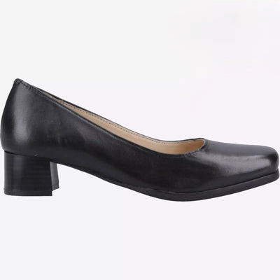 Amblers Walford  Ladies Leather Shoes (Black/navy)