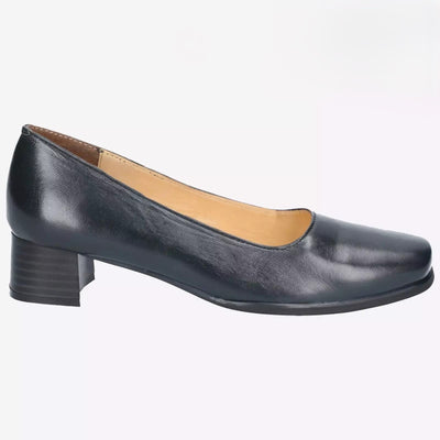 Amblers Walford  Ladies Leather Shoes (Black/navy)