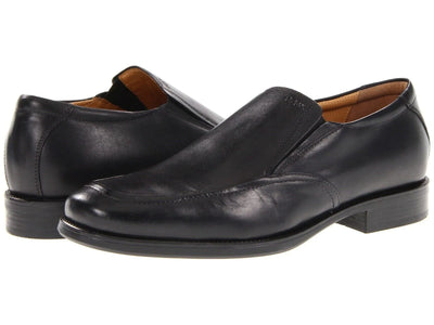 Geox Federico Via Men's Albany Black Slip On Loafers Dress Shoes