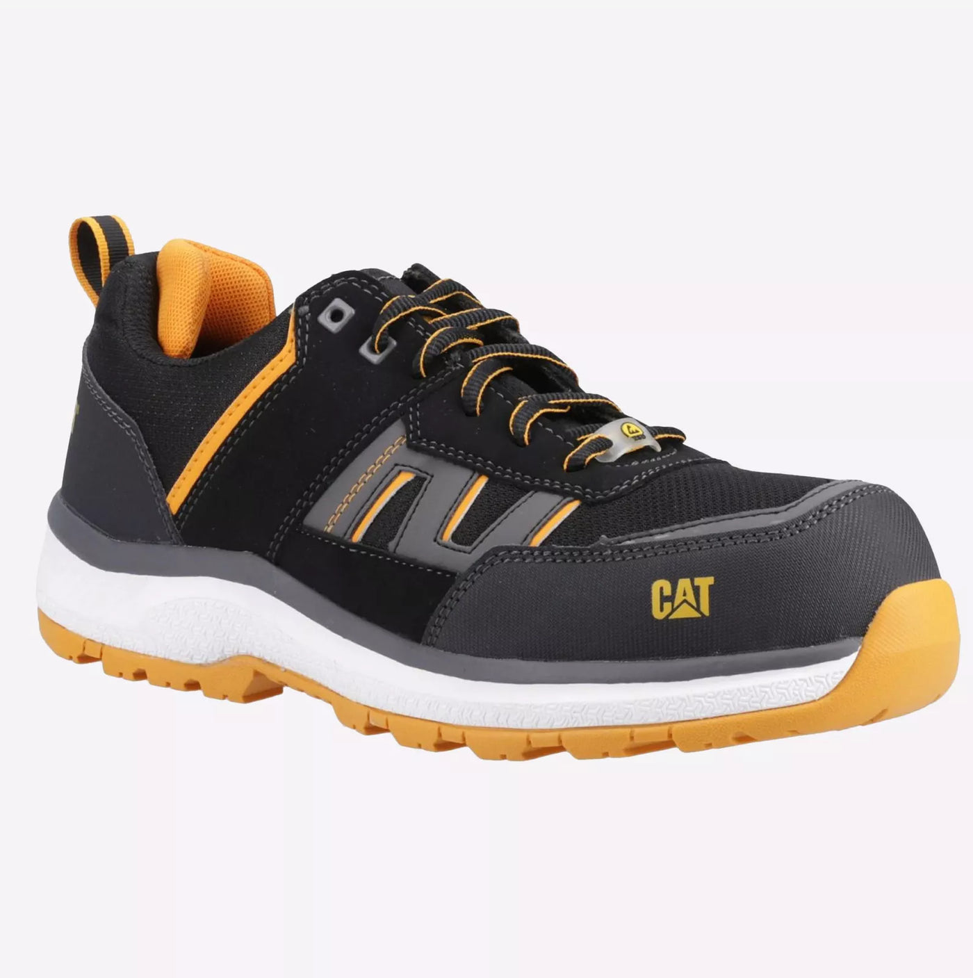 Caterpillar Accelerate Black/ Yellow Non Metallic Safety Trainer Shoe