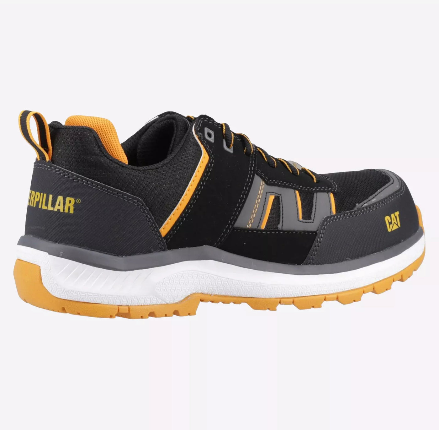 Caterpillar Accelerate Black/ Yellow Non Metallic Safety Trainer Shoe