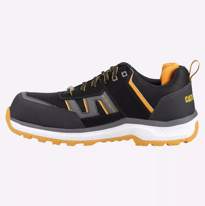 Caterpillar Accelerate Black/ Yellow Non Metallic Safety Trainer Shoe