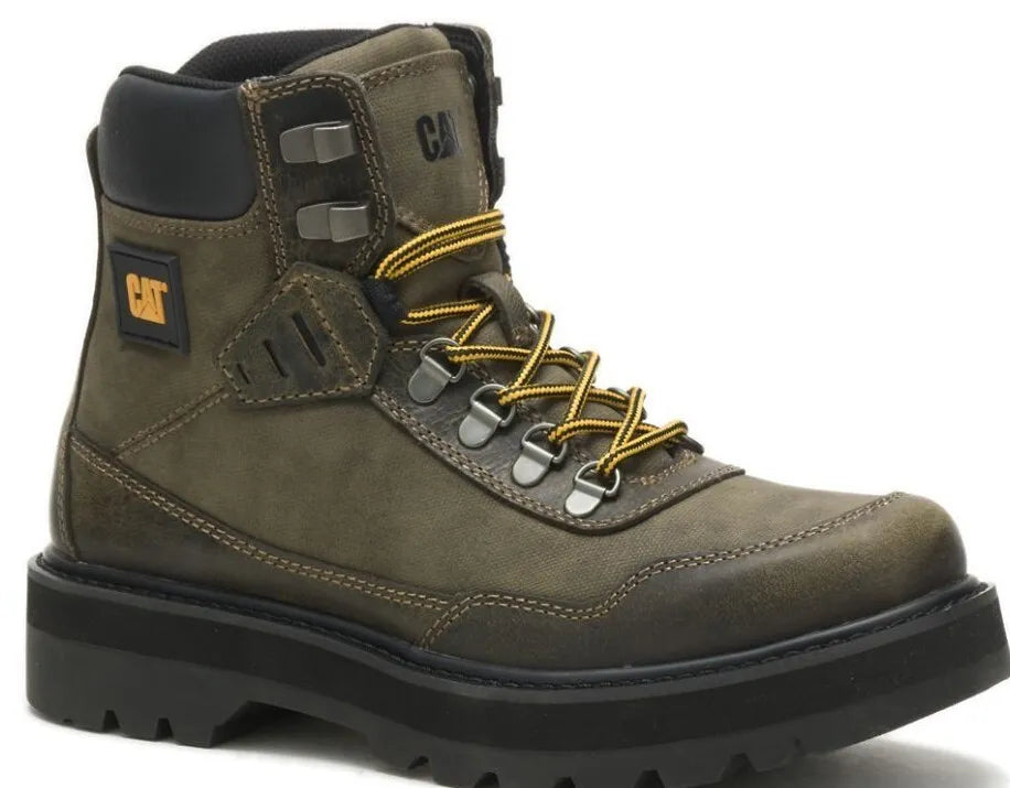 Caterpillar Conquer Mens Accomplice X Waterproof Steel Toe Work Green Boot