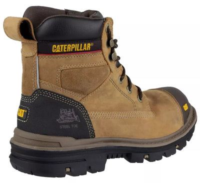 Caterpillar Gravel Men's Water Resistant Safety Boots In Dark Beige