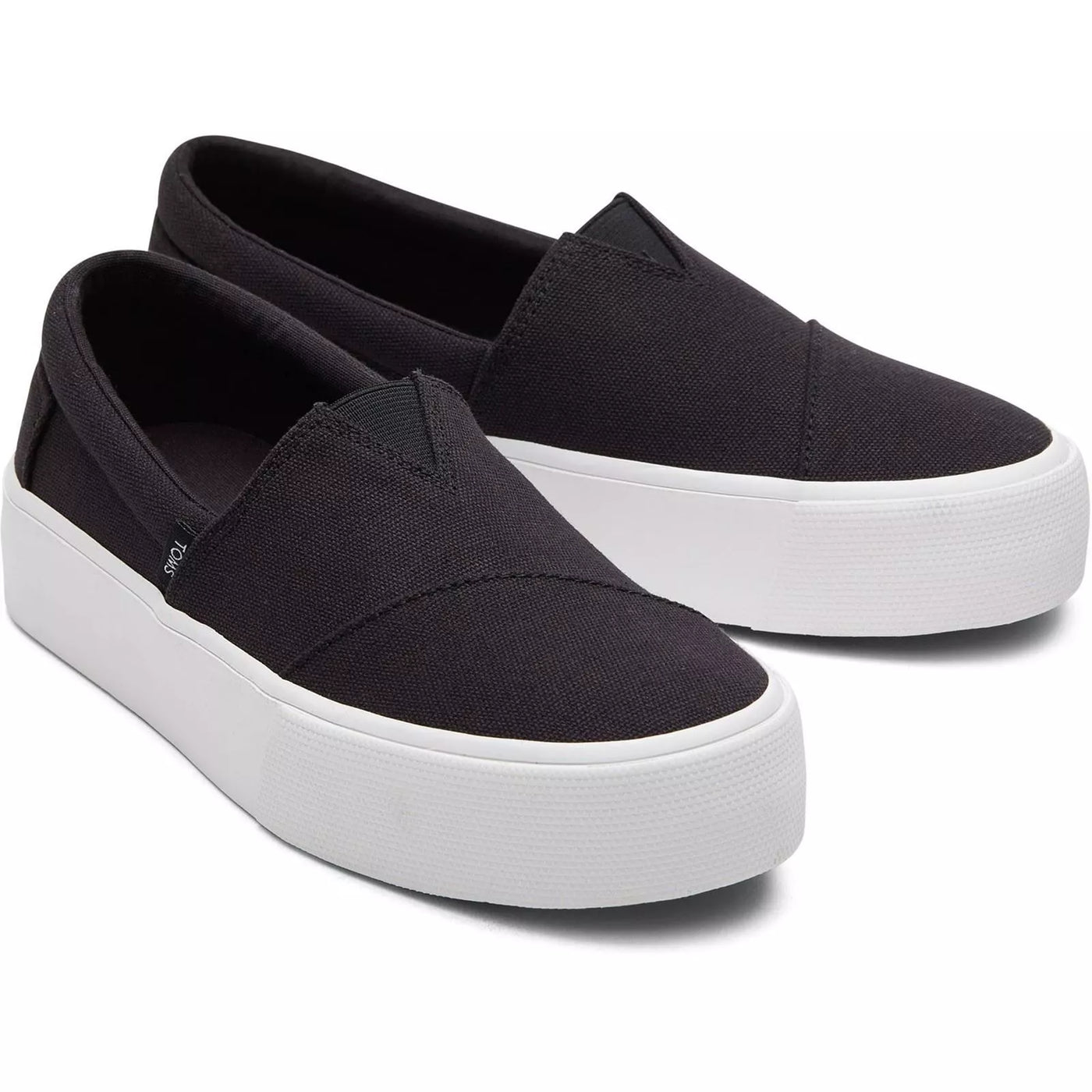 Toms Women Fenix Black Canvas Shoes