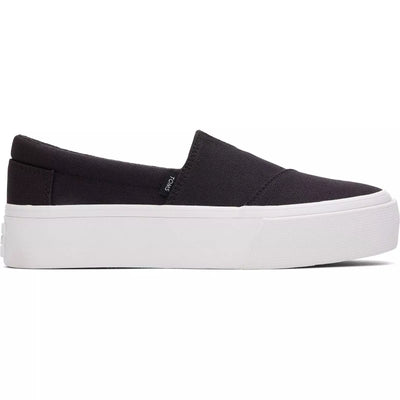 Toms Women Fenix Black Canvas Shoes