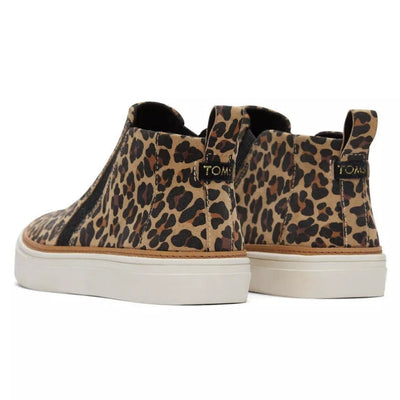 Toms Bryce Animal Leopard Suede Sneaker Ankle Boots