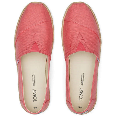 Toms Womens Alpargata Platform Eco Rope Espadrille - Faded Rose