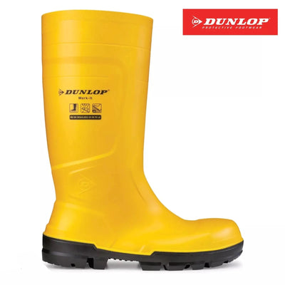 Dunlop Work It Full Safety Yellow Wellington