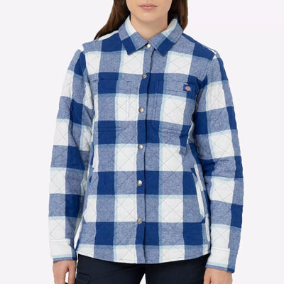 Dickies Flannel Womens Casual Shirt Jacket