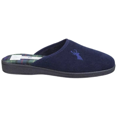 Mirak Buck Men's Navy Mule Slippers