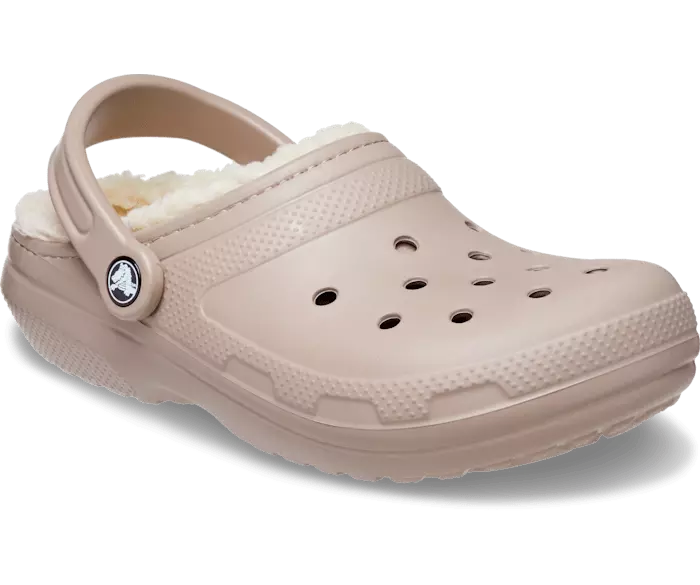 Crocs Cozy Lined Clogs in Mushroom