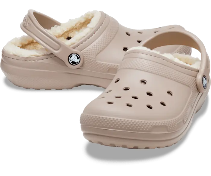 Crocs Cozy Lined Clogs in Mushroom