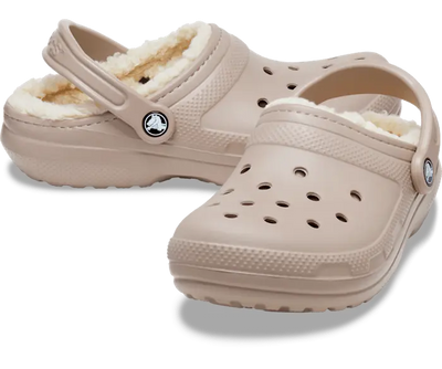 Crocs Cozy Lined Clogs in Mushroom