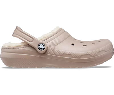 Crocs Cozy Lined Clogs in Mushroom