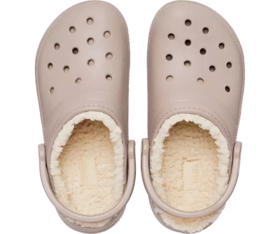 Crocs Cozy Lined Clogs in Mushroom