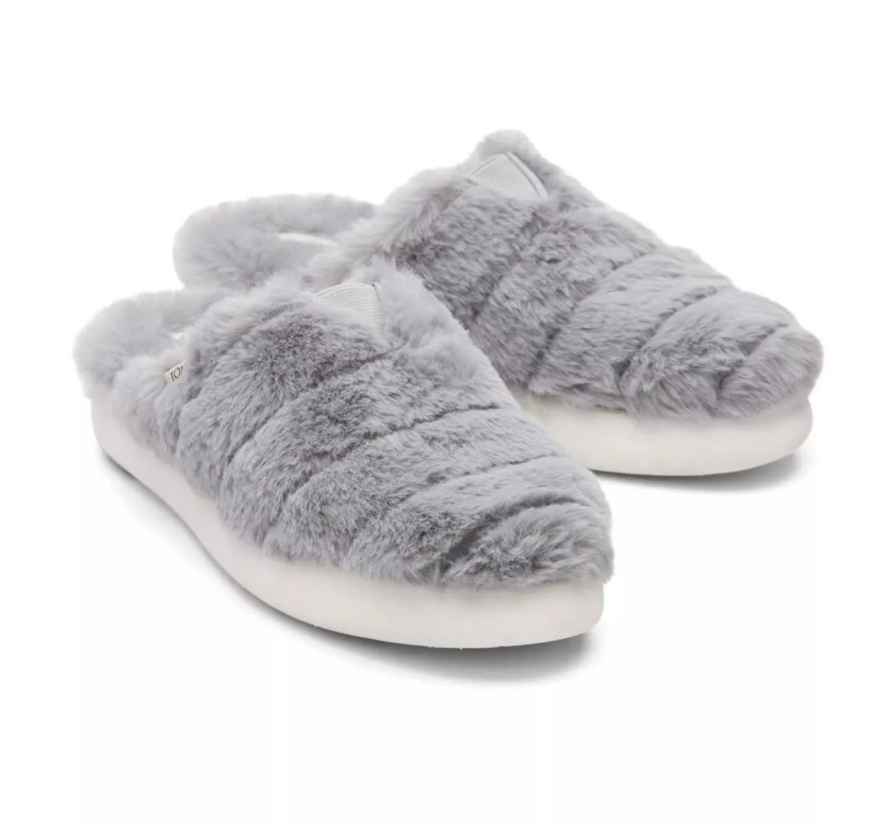 Toms Ladies Alpargata Mallow  Summer Fluff Slippers In Grey