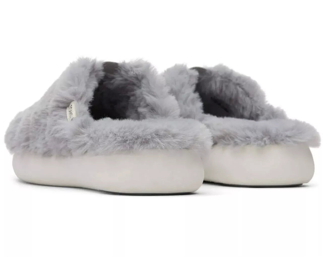 Toms Ladies Alpargata Mallow  Summer Fluff Slippers In Grey