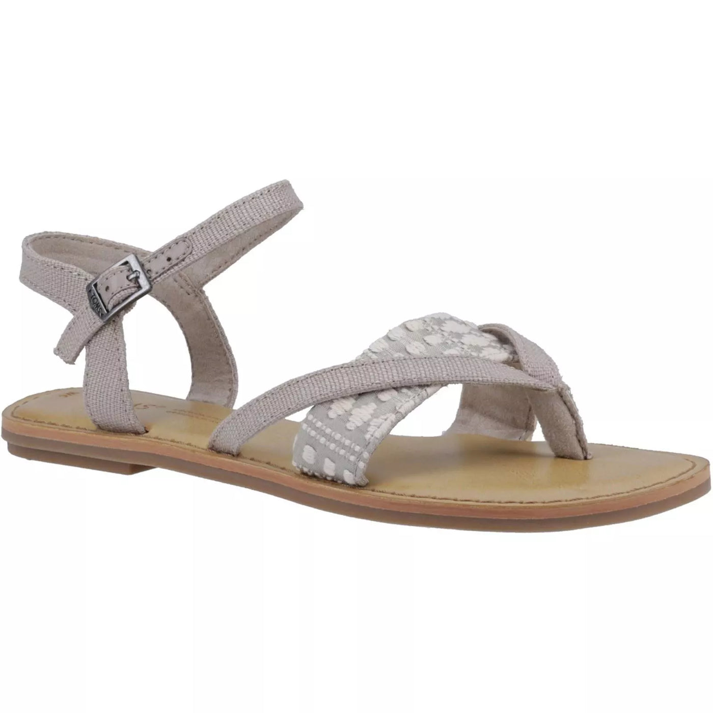 Toms Lexie Women's Flat Classic Sandal With Metal Buckle