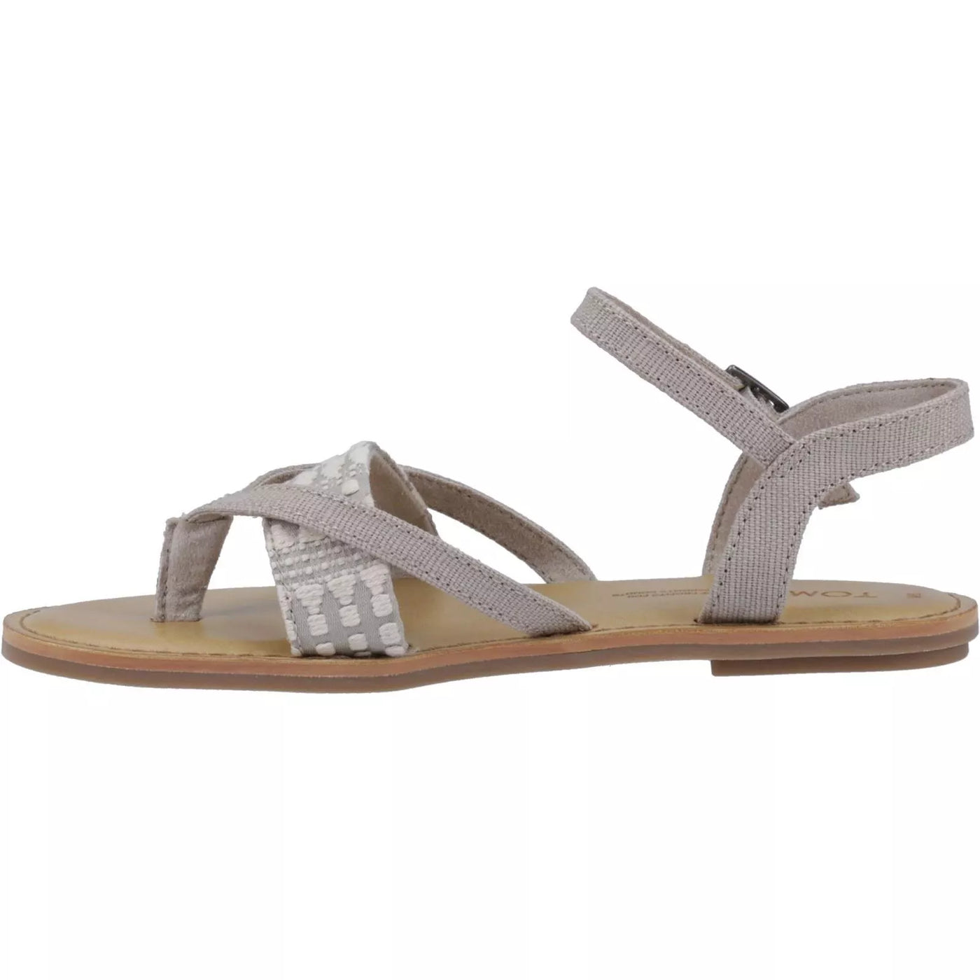 Toms Lexie Women's Flat Classic Sandal With Metal Buckle