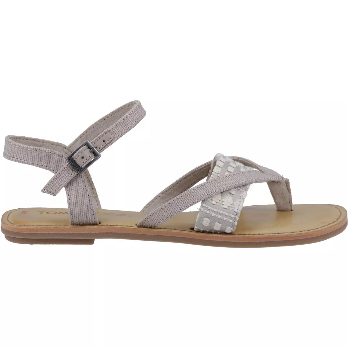 Toms Lexie Women's Flat Classic Sandal With Metal Buckle