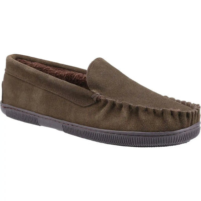 Cotswold Men Tresham Suede Moccasin Style  Slippers