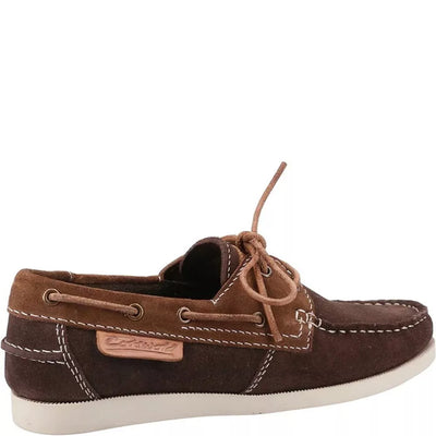 Cotswold Ladies Idbury Suede Boat Memory foam Shoes