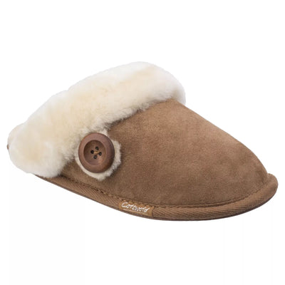 Cotswold Lechlade Sheepskin Mule Slippers for Women