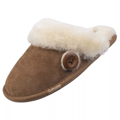 Cotswold Lechlade Sheepskin Mule Slippers for Women