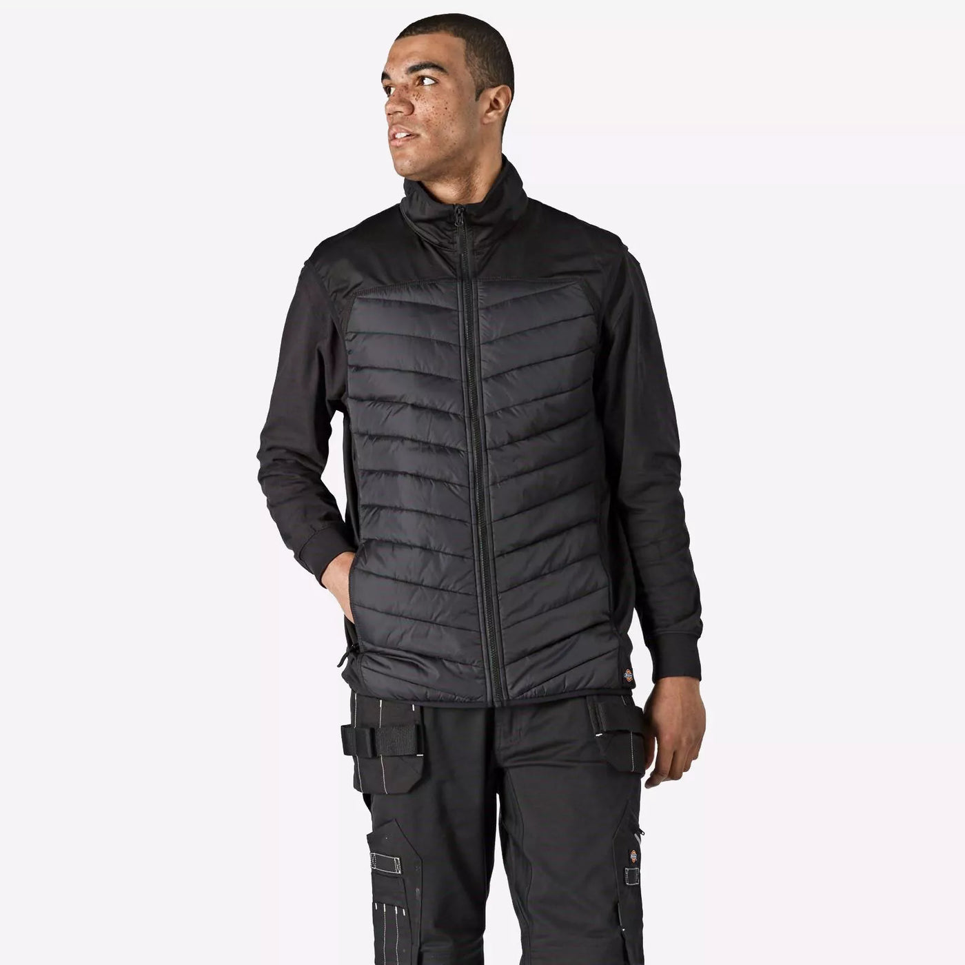 Dickies Hybrid Body Warmer Nautica Men's Mix Media Collar