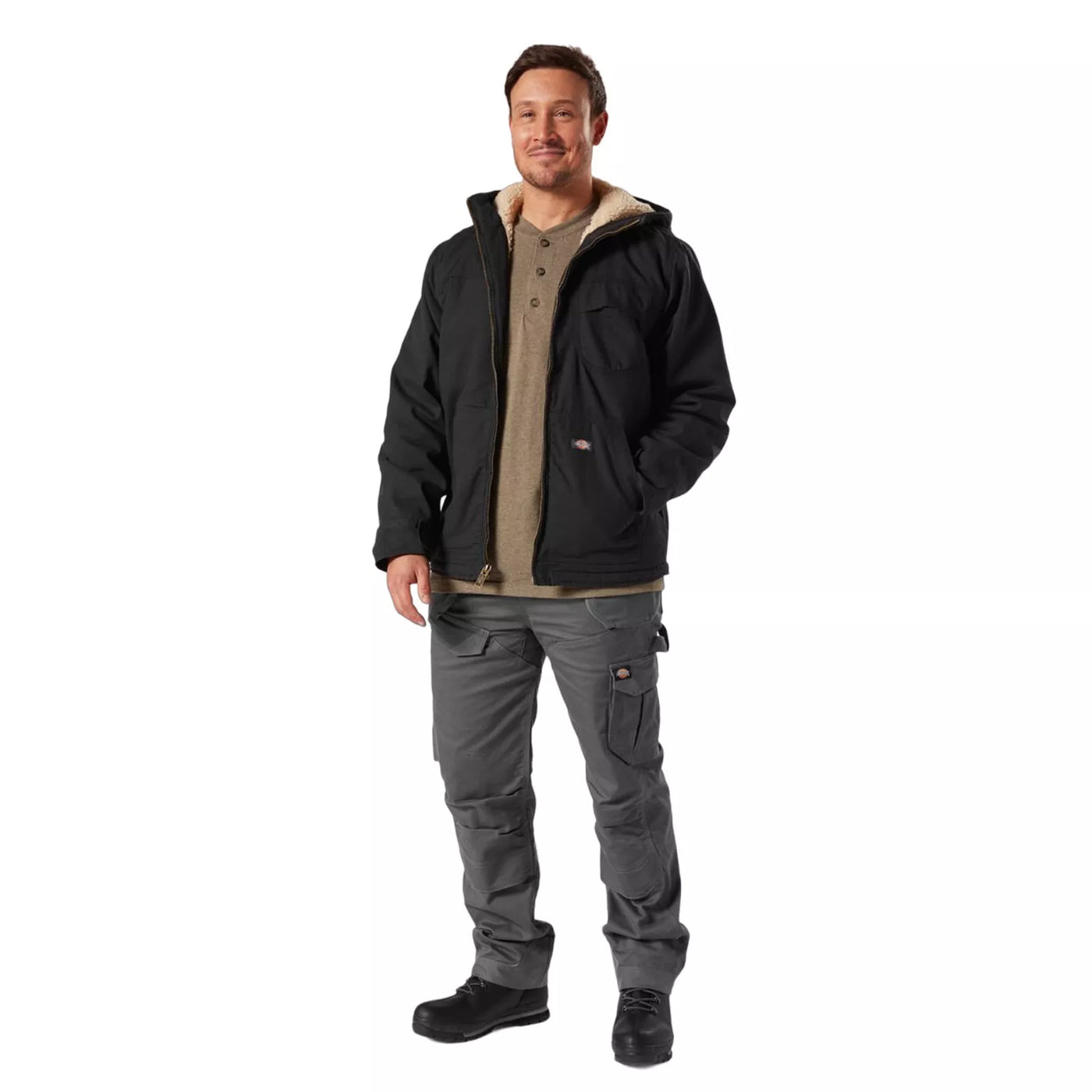 Dickies Sherpa Zip Up Lined Long Sleeve Duck Jkt