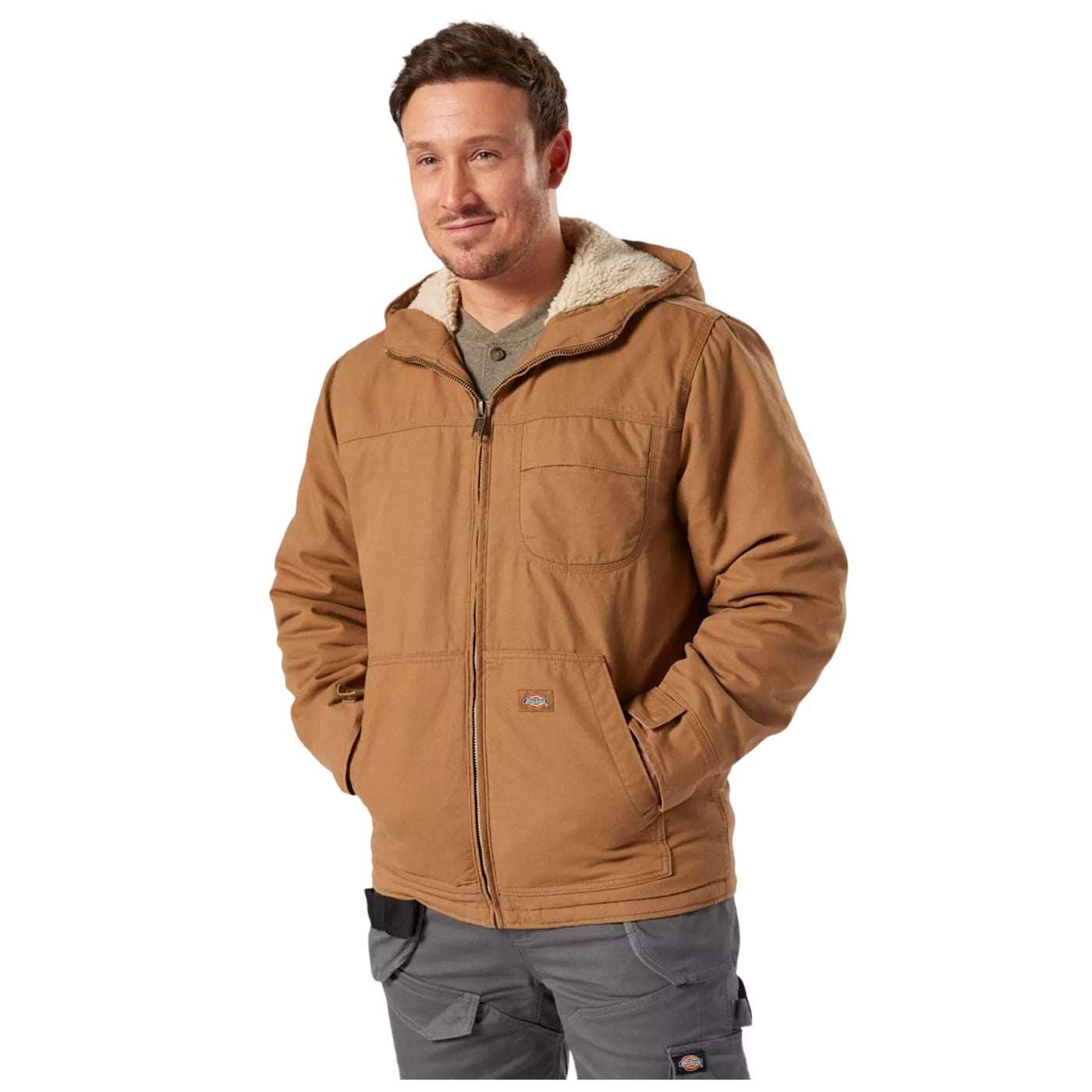 Dickies Sherpa Zip Up Lined Long Sleeve Duck Jkt