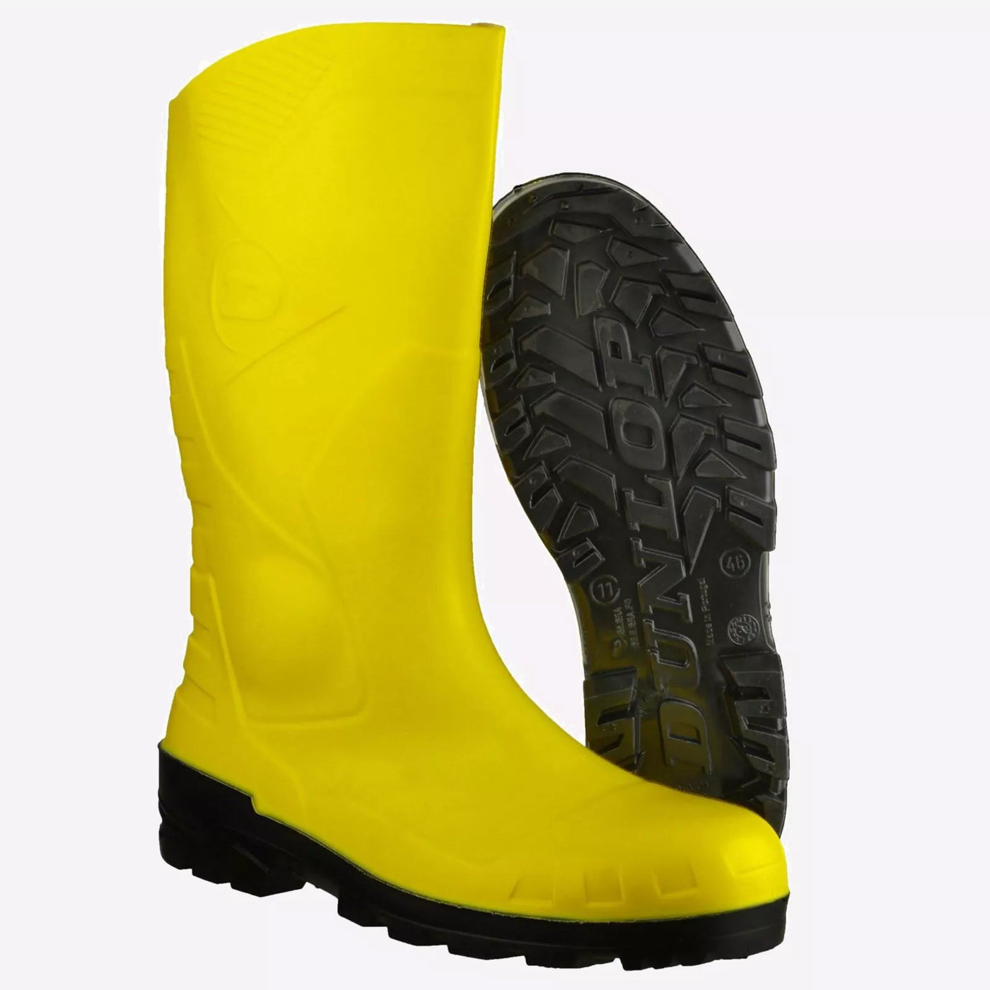 Dunlop Devon Safety Wellies In Yellow