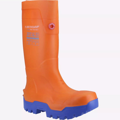 Dunlop Fieldpro Thermo Safety Wellington Orange Boot