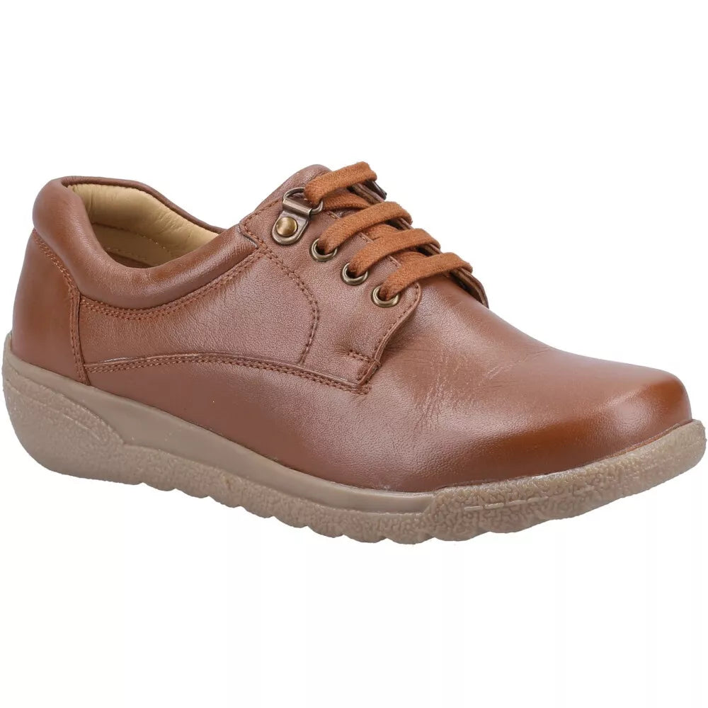 Fleet & Foster Ladies Cathy Grain Lace Up Leather Shoes