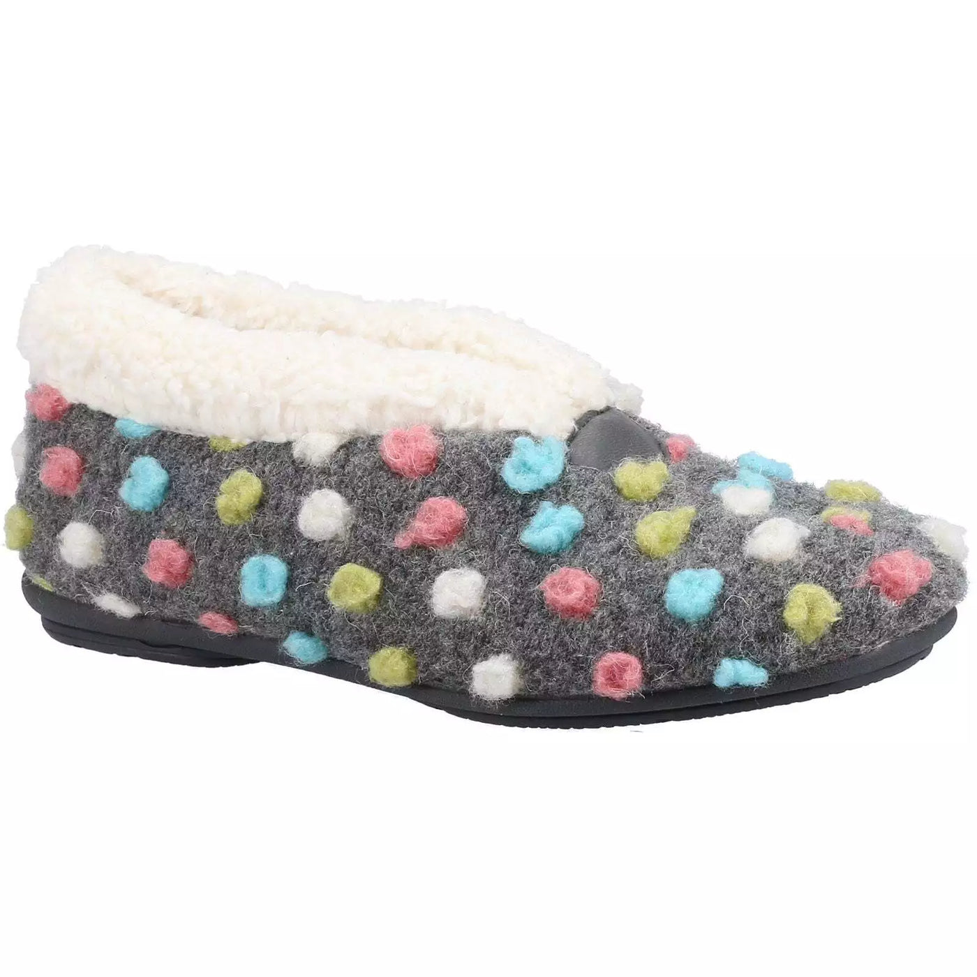 Fleet & Foster Snowberry Polka Dot Slippers