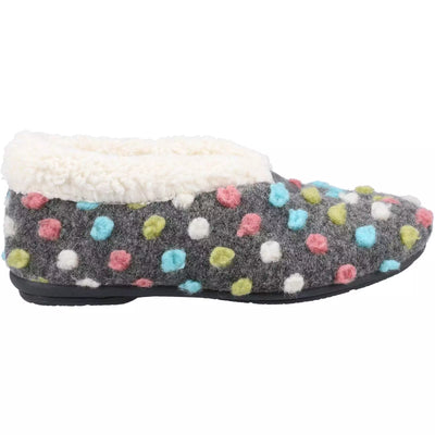 Fleet & Foster Snowberry Polka Dot Slippers