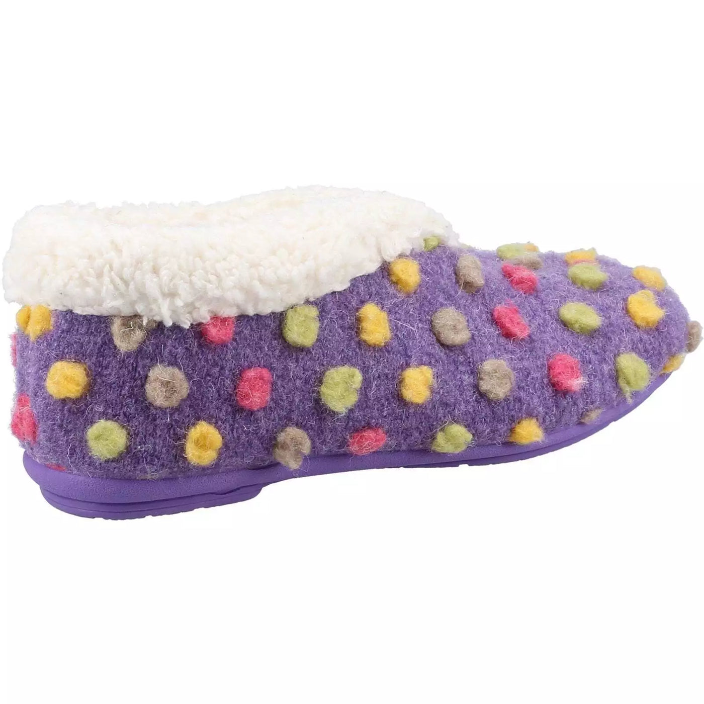 Fleet & Foster Snowberry Polka Dot Slippers